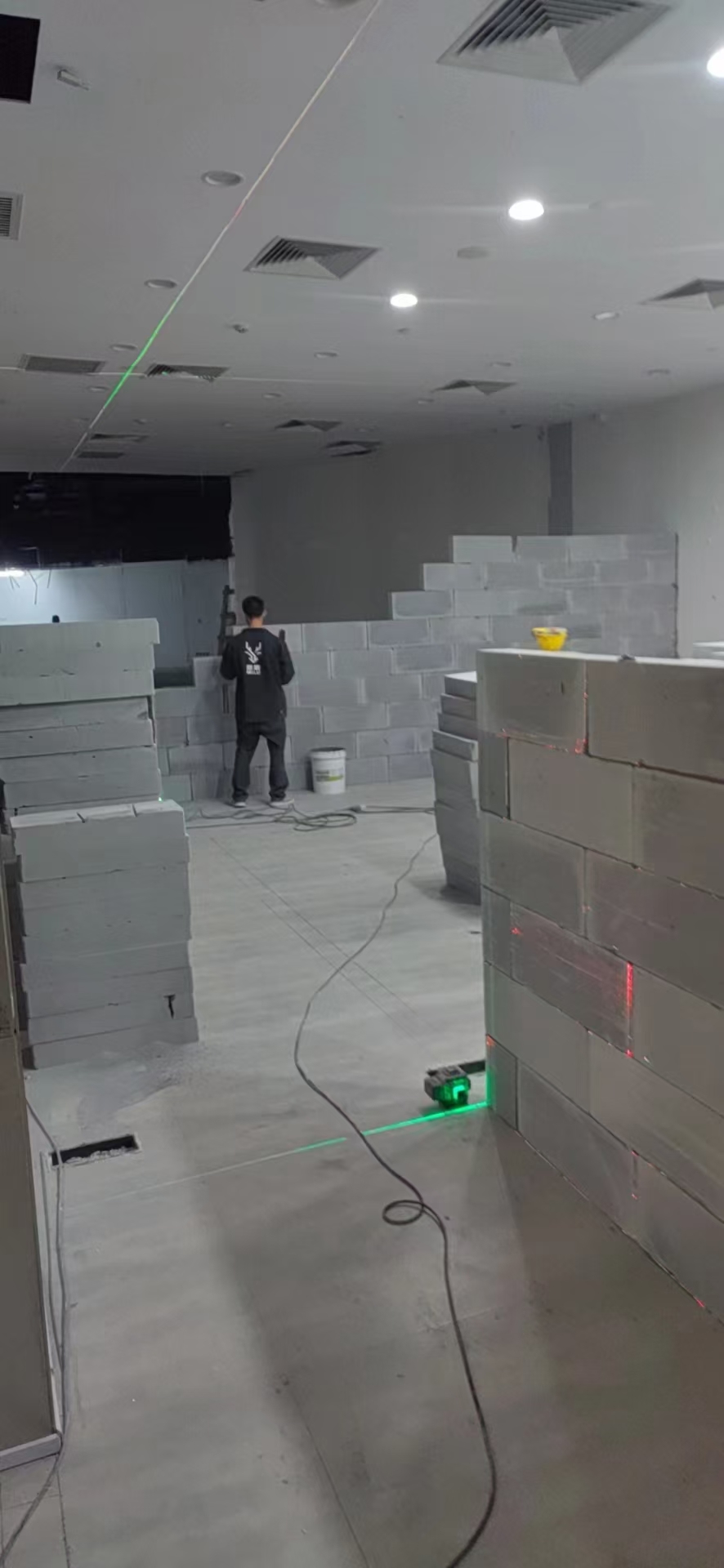 泡沫砖隔墙场景参考